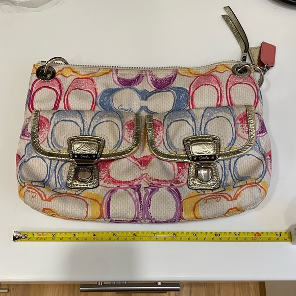 Multi Colored Coach Purse - Picture 5 of 6